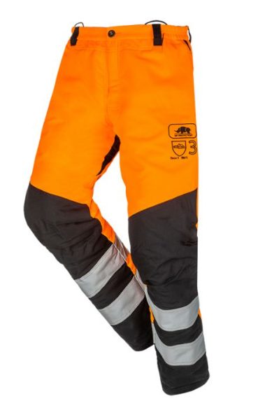 [1RQ3.OR-TAILLE XL] Pantalon SIP anti-coupure BasePro Hi-Vis Classe 3 Orange taille XL