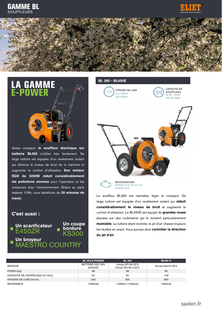 Consulter le catalogue de gamme ELIET — PDF en français