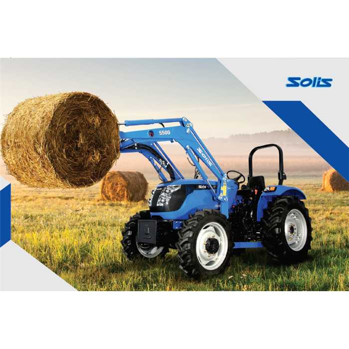 Tracteur SOLIS 50RX - 50cv - 4X4 direction assistée pneu agraire standard