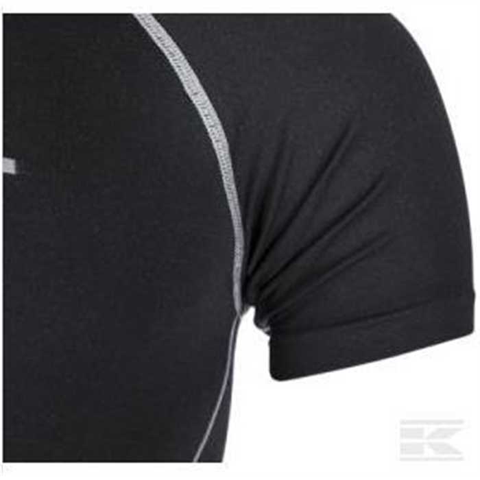 T-shirt noir Thermo manche courte taille L/XL