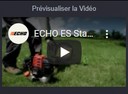 Débroussailleuse ECHO srm222esl 21.2cc 4.7kg axe rigide guidon simple