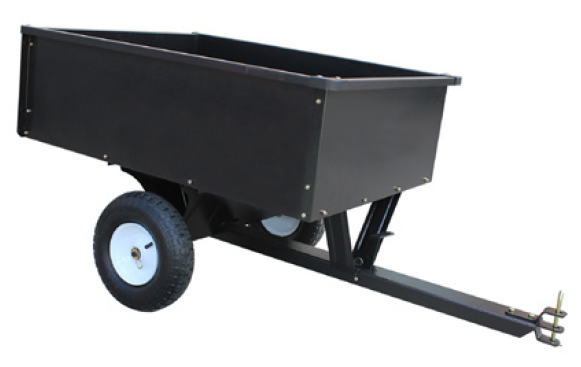 Remorque turfmaster capacité de 180kg porte arrière détachable