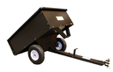 Remorque turfmaster capacité de 180kg porte arrière détachable