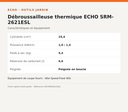 Débroussailleuse thermique ECHO SRM-2621ESL — infographie technique Outils Jardin [ECHO 2026-10-03]