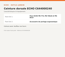 Ceinture dorsale ECHO C644000240 — infographie technique Outils Jardin [ECHO 2026-10-03]