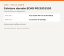 Ceinture dorsale ECHO P021051530 — infographie technique Outils Jardin [ECHO 2026-10-03]