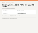 Kit d’aspiration ECHO PBAV-255 pour PB-255ES — infographie technique Outils Jardin [ECHO 2026-10-03]