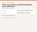 Butée de protection ECHO P021049521 pour taille-haies — infographie technique Outils Jardin [ECHO 2026-10-03]