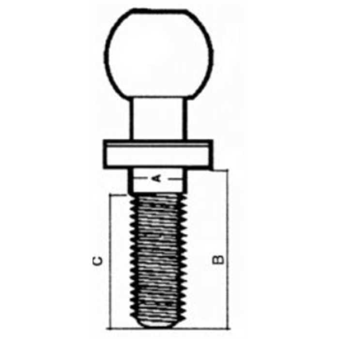 Boule de remorquage diamètre 16mm-5/8