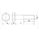 Boulon M16x60 8.8 zingue