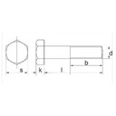 Boulon M20X80 8.8 zingue