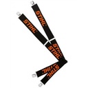 Bretelles STIHL noire et orange languettes avec clips métal