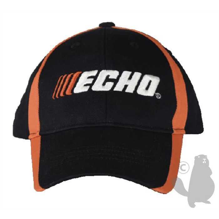 Casquette ECHO brodée Noire-Orange