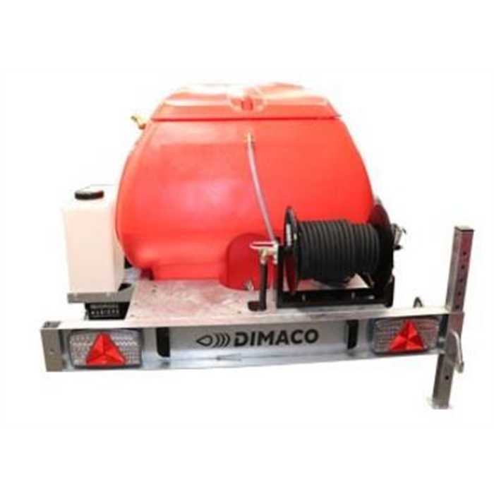 Nettoyeur haute pression sur remorque DIMACO Remtie41150HDE - 1100litres - 41l/min
