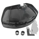 Carter de protection universel pour débroussailleuse à dos avec couteau coupe-fil. Standard pour tube de diamètre 28 mm et livré avec deux bagues plastique pour adaptation sur tubes de 24 à 26 mm.