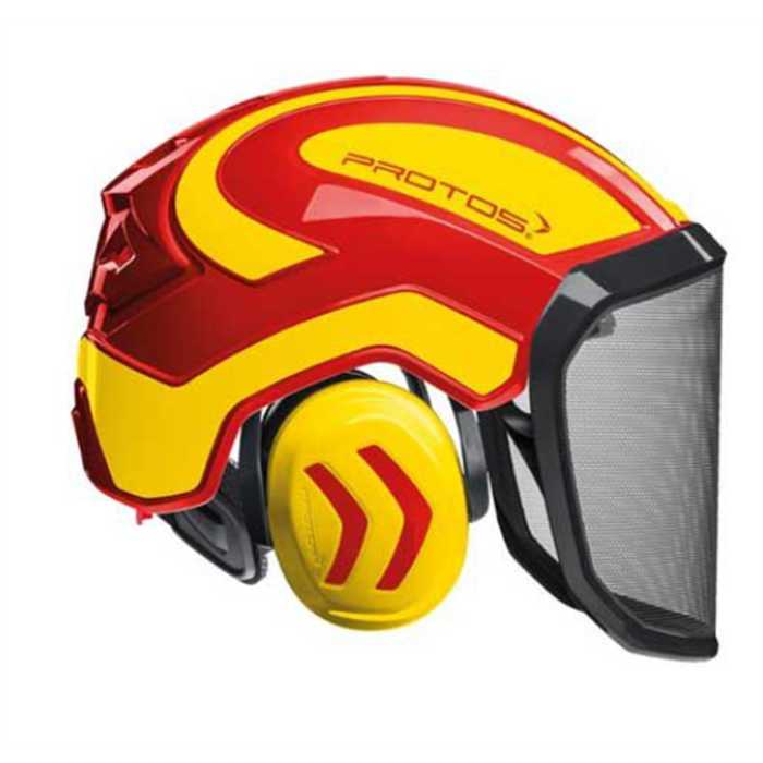 Casque complet Pfanner PROTOS Integral FOREST rouge/jaune