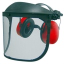 CASQUE DEBROUSSAILLAGE ANTI-BRUIT AVEC VISIERE tecomec