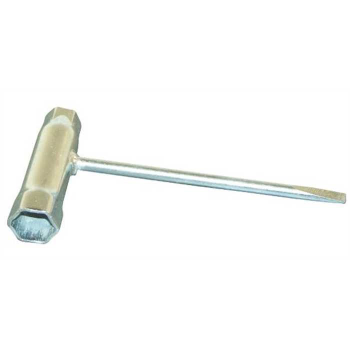 Clef a bougie  13mm x19 mm avec embout type tournevis plat