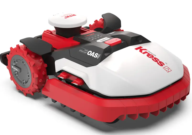 Tondeuse robot KRESS MEGA – Guidage GPS & RTK sans fil périphérique, jusqu’à 24 000 m² (2,4 hectares) – KR236E, avec évitement d’obstacles
