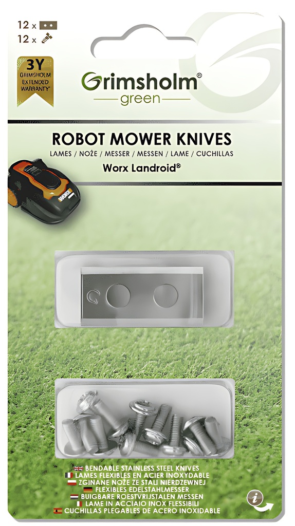 [F91108590] Lame de robot kress x 12pcs, FGP470004,  8719607130073, WA0176, 81186 , 11034599000