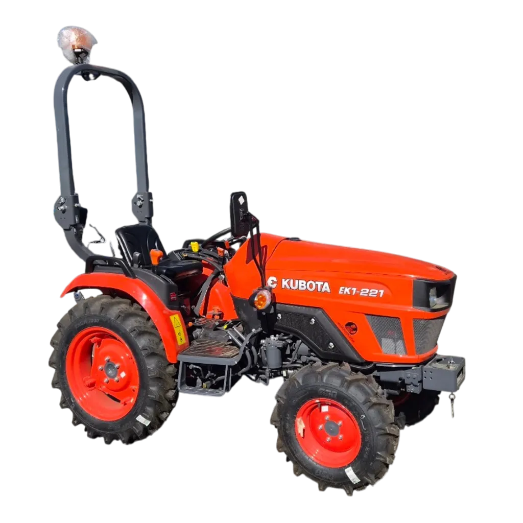 [KUBOTA EK1221DT AGR] Tracteur KUBOTA 4x4 EK1-221 DT avec roues Agraires - 22cv - 3 cylindres, W36TC00003, EK1221DT agraire: AV : 6.00-12 - AR : 8.3-20