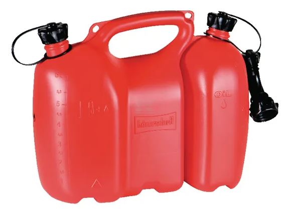 Jerrican double 6 + 3 litres rouge professionnel