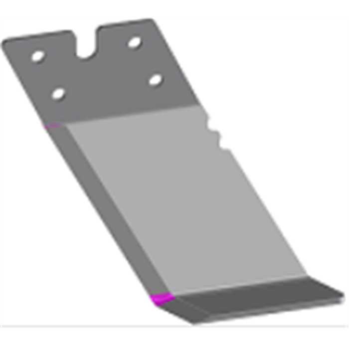 [BU 104 103 200] Couteau en équerre type 2VV longueur 40mm ELIET Edge Styler, BU104103200