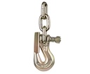 Crochet plat a oeil 7mm avec barrure et 3 mailles garde 70 max2040kg, PORTABLE WINCH, 690581000270, PCA1282