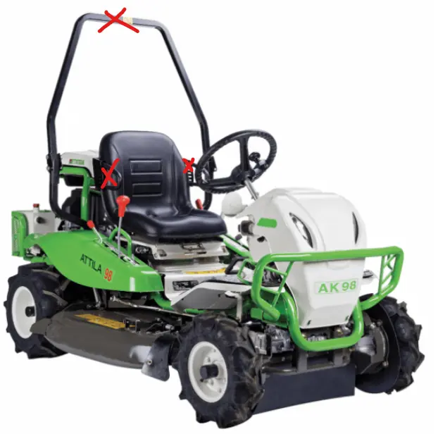 ETESIA ATTILA AK98 2rm - KAWASAKI 22cv bi-cylindre, ATTILA AK98, AK98