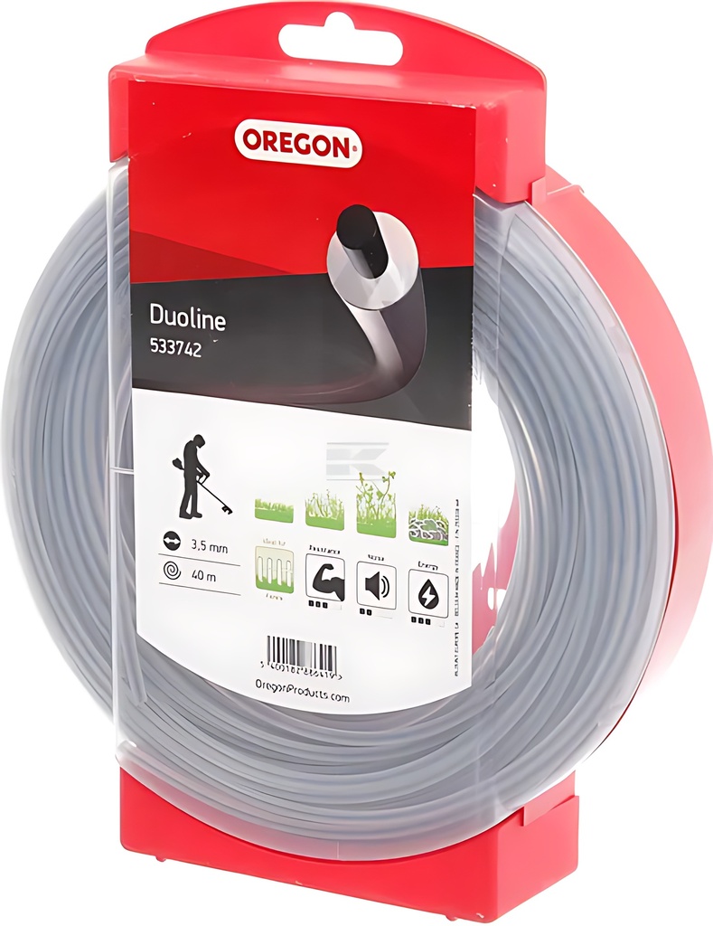 Fil nylon duoline 3.5mm x 40m, 533742, 5400182886419