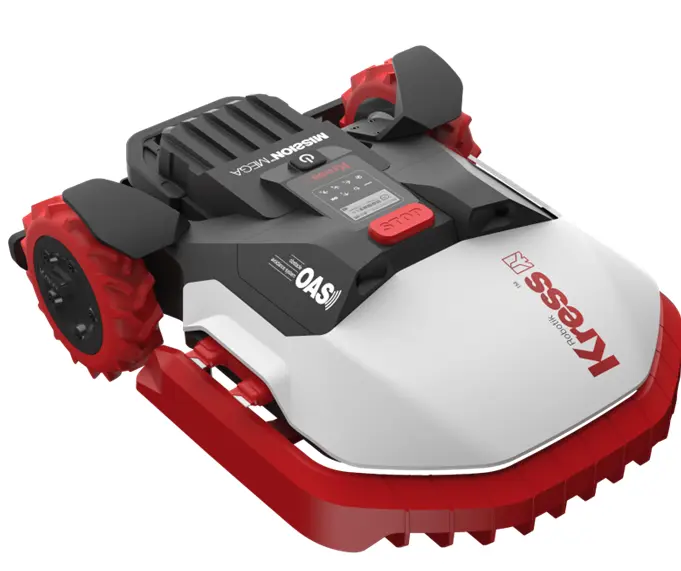 Tondeuse robot KRESS MEGA AVEC fil périphérique 3000m2 AVEC sonar pour éviter les obstacles, jusque 30ares  KRESS, KR133E, Kress Mission 3000