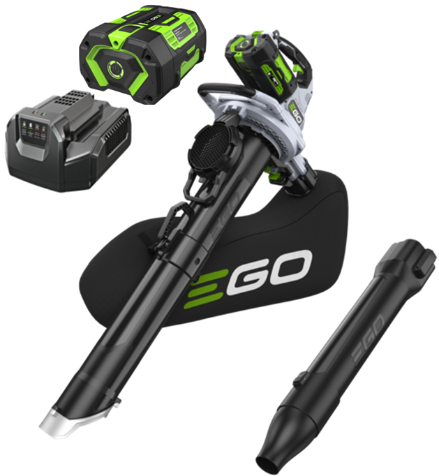 [EGO LV5004E] Souffleur aspirateur à feuilles à batterie EGO LV5004e avec batterie 5ah BA2800 et chargeur standard CH2100, EGO LV5004E, 20100792, 4894863102300