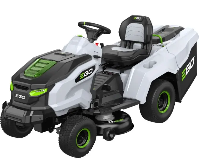Tracteur tondeuse avec ramassage Ego TR3801E-B avec 4 batterie de 10 AH 20100849