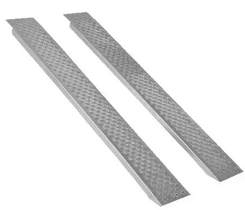 Jeu de rampes droites en alu 1.5 m X200 mm MAX400 kg, 910-8221B, 9108221B