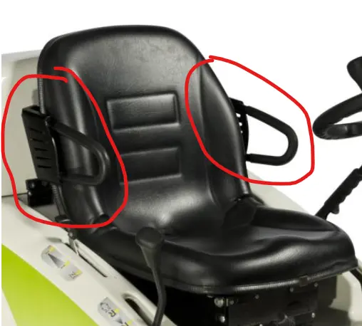 [ETESIA MAC] Accoudoirs pour débroussailleuse Etesia Attila ak88-ak95-ak98