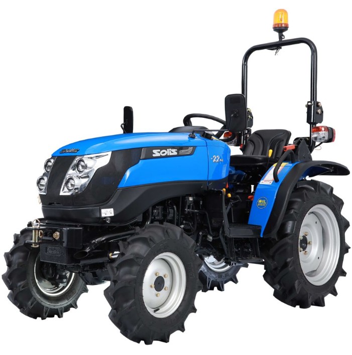 [SOLIS 22 GAZON] Microtracteur Solis 22 mécanique pneu gazon, SOLIS 22, SOLIS22 GAZON avec gyrophare et direction assistée