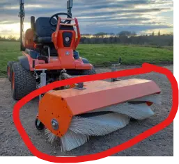 Balayeuse 115 cm, Ø 45 cm, mécanique (tracteur 15 à 25 cv) Kersten KM 11545M/ABR45