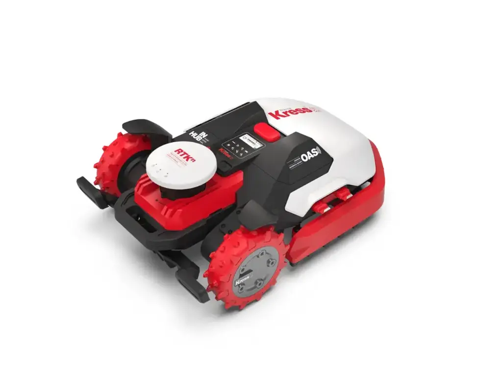 Tondeuse robot KRESS MEGA guidage GPS et RTK SANS fil périphérique 28000 jusque 2.8 hectares KRESS KR235E avec évitement d'obstacle (OAS)