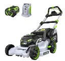 Tondeuse sur accu tractée EGO lm1910 47cm avec batterie 6ah BA3360T et chargeur rapide capacité de 1000m2, EGO LM1914E-SP, 20100157, 04894863105035