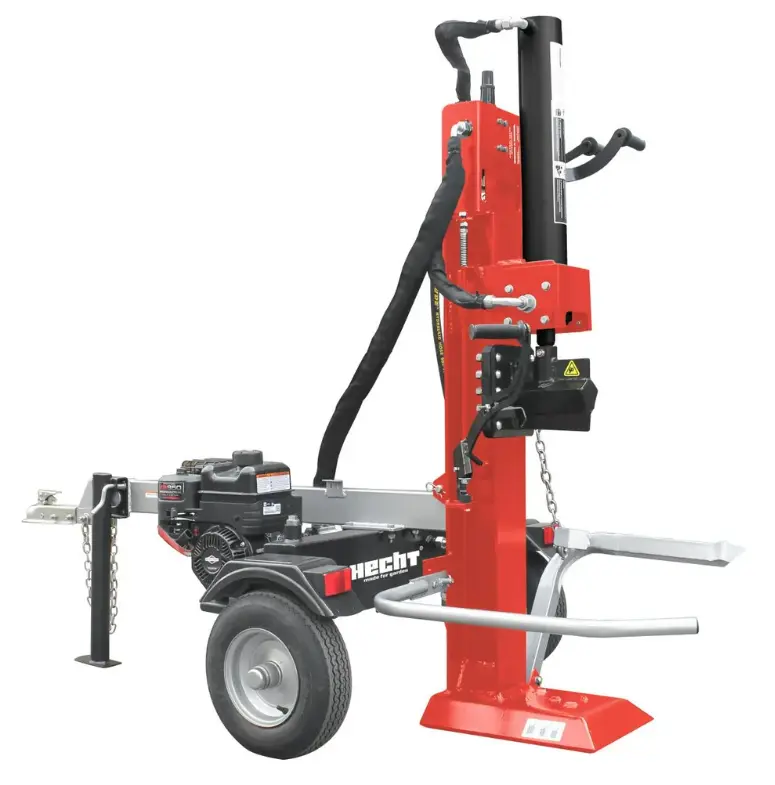 Fendeuse HECHT 6422 22 Tonnes sur châssis routier 45km/h moteur thermique, course de 61cm