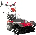 Balayeuse 100cm autotractées moteur à essence Briggs and Stratton 068689 avec bac 008101B HECHT 8101BS