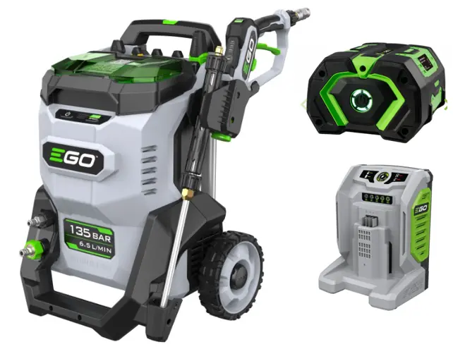 Kit Nettoyeur haute pression 135bar 6.5l/min sur accu ego avec batterie 7.5AH et chargeur rapide EGO HPW2000E-K2757, 20100941, 04894863102195