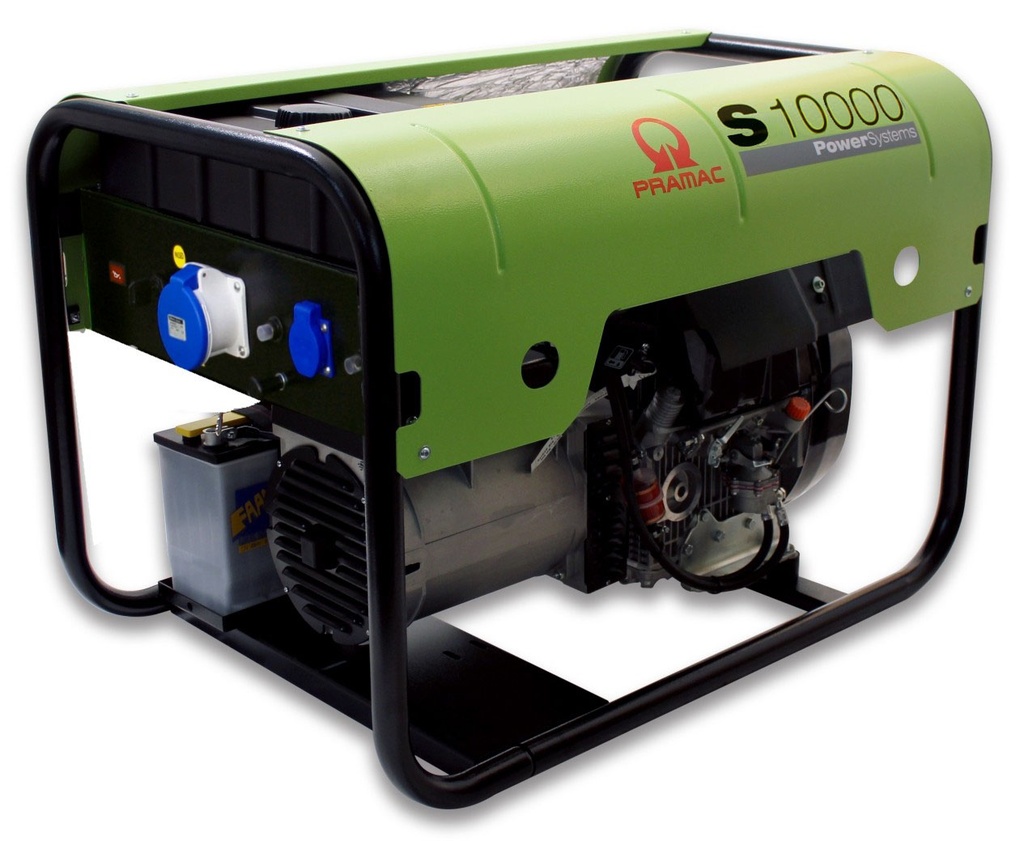 [Pramac S10000] Groupe électrogène 9.3kW diesel moteur Lombardini démarrage électrique avec DPP (1) + prise CONN pour AMF/RSS + AVR Pramac S10000 PD902TRA00S