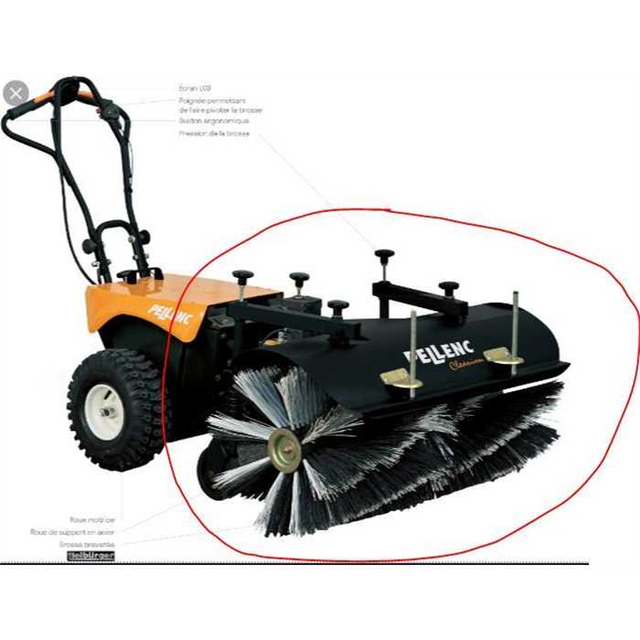 Balayeuse Pellenc Cleanion tete de brosse pour machine 95-57178
