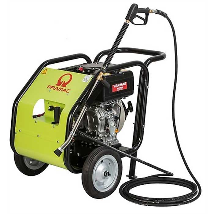 Nettoyeur haute pression professionnel Pramac PW3000 moteur diesel yanmar démar.électrique 900L/H, NC3000Y4000