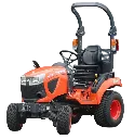 Tracteur 4x4 diesel 23cv KUBOTA BX231D BX-231 D, roues gazon AV 18×8.50-10 AR 26×12.00-12, siège PVC à suspension mécanique PROMO