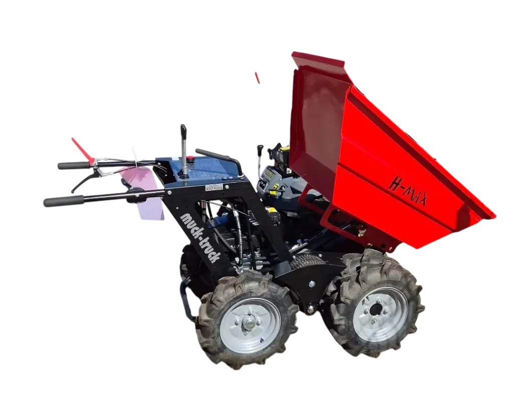 [MUCK-TRUCK H-MAX] Transporteur Muck-Truck H-MAX avec transmission intégrale et basculement hydraulique, avec option double roues agraires comprise,  MUCK-TRUCK H-MAX,  Modèle d'expo.