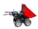Transporteur Muck-Truck H-MAX avec transmission intégrale et basculement hydraulique, avec option double roues agraires comprise,  MUCK-TRUCK H-MAX,  Modèle d'expo.