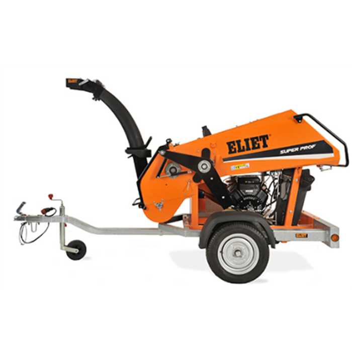 Broyeur ELIET super prof 18CV sur châssis de remorque, MA 029 070 113, MA029070113, MA029 070 113
