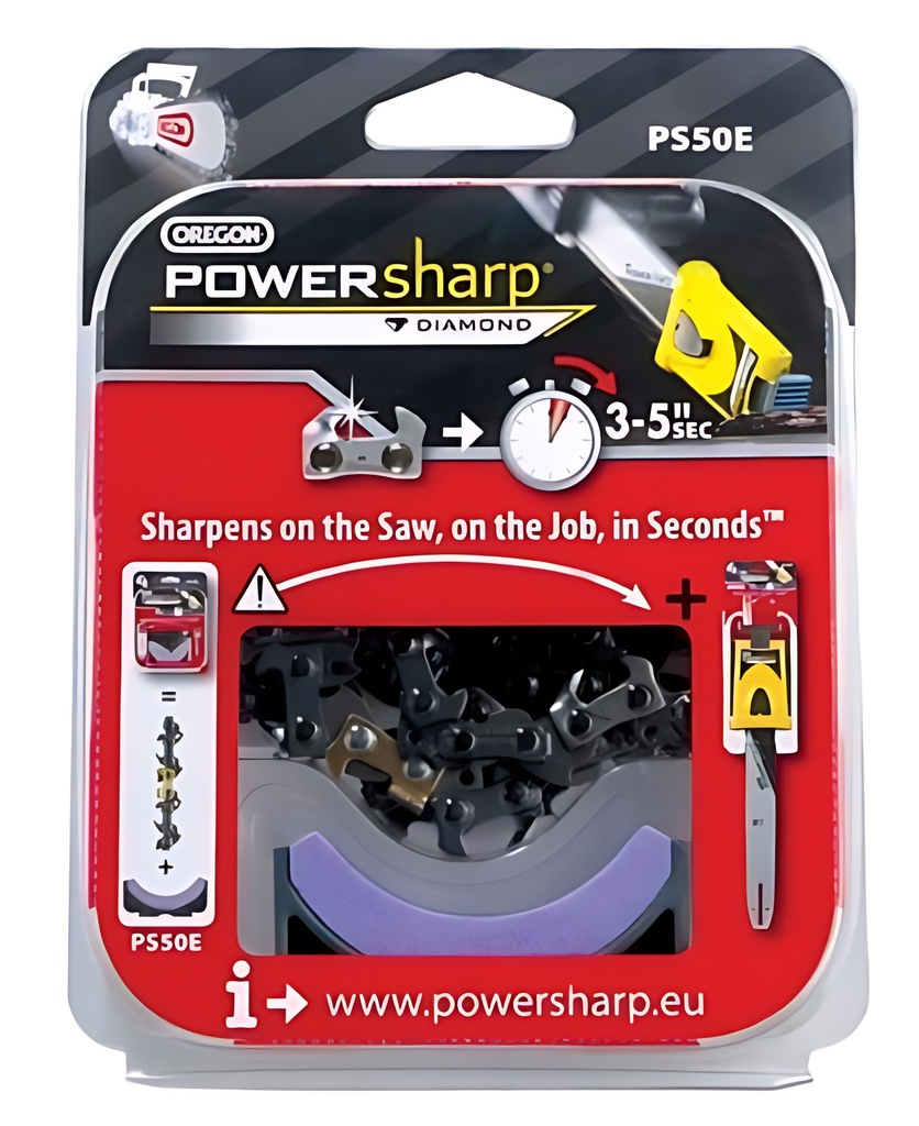 Chaine powersharp + pierre pour guide 14" 50e, PS50E